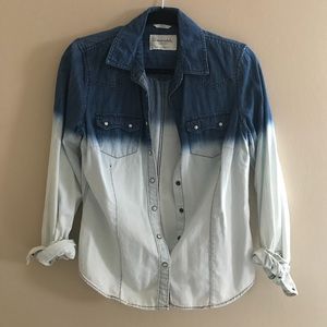 Dip Dye Chambray Button Up